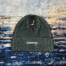 Stussy 2 Tone Knit Beanie - Green - OS