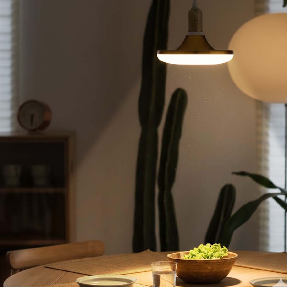 Plafonnier LED dorée E27 pour illuminer un bureau moderne - 3