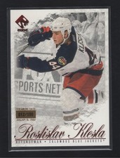 2001-02 Pacific Private Stock Rostislav Klesla Premiere Date /100 Blue Jackets