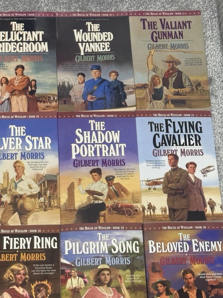 32 Gilbert Morris Christian Historical Romance Inspiration Books House Winslow - Image 4 of 4