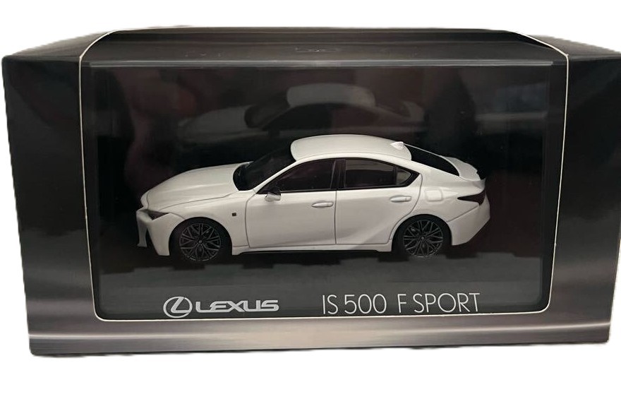 1/43 Lexus IS500 F SPORT White Diecast Model Car Dealer Edition