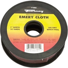 Forney 1 In. W x 10 Yd. L 180 Grit Premium Grade Emery Cloth 71805 Pack of 10