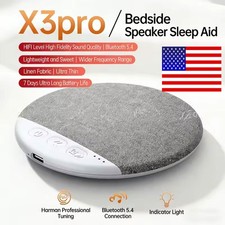 HiFi Bluetooth Pillow Speaker White Noise Sleep Aid Timer Bedside Speaker