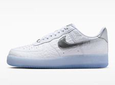 Nike Air Force 1 Low White Croc IR1981-100 Mens Casual Leather Sneaker