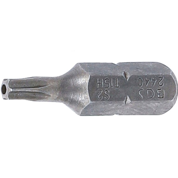 "Bgs Bit Antrieb AußEnsechskant 6,3 Mm (1/4\") T-Profil (FüR Torx) Mit Bohrung T15"-image