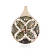 Cavill SilberanhäNger Damen 925 Sterlingsilber RoséVergoldet Labradorit 6,37Ct