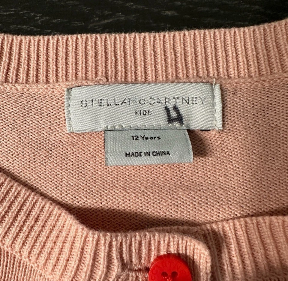 Cárdigan tejido fresa para niños Stella McCartney talla 10 Foto 2 de 2
