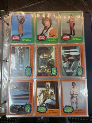 1977 Topps STAR WARS COMPLETE 330 CARD SET w/55 STICKERS ALL
