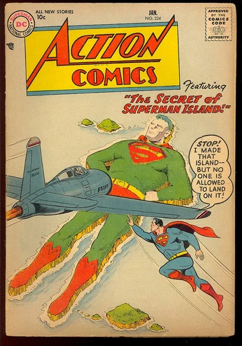 Action Comics #224 Nice Early Silver Age Superman Vintage DC Comic 1957 VG-