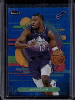 2025-26 Finest #162 Isaiah Collier Blue Refractor #/150