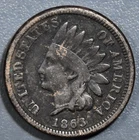1863 1C INDIAN HEAD COPPER-Ni CENT KM# 90 Grade: VG A7182