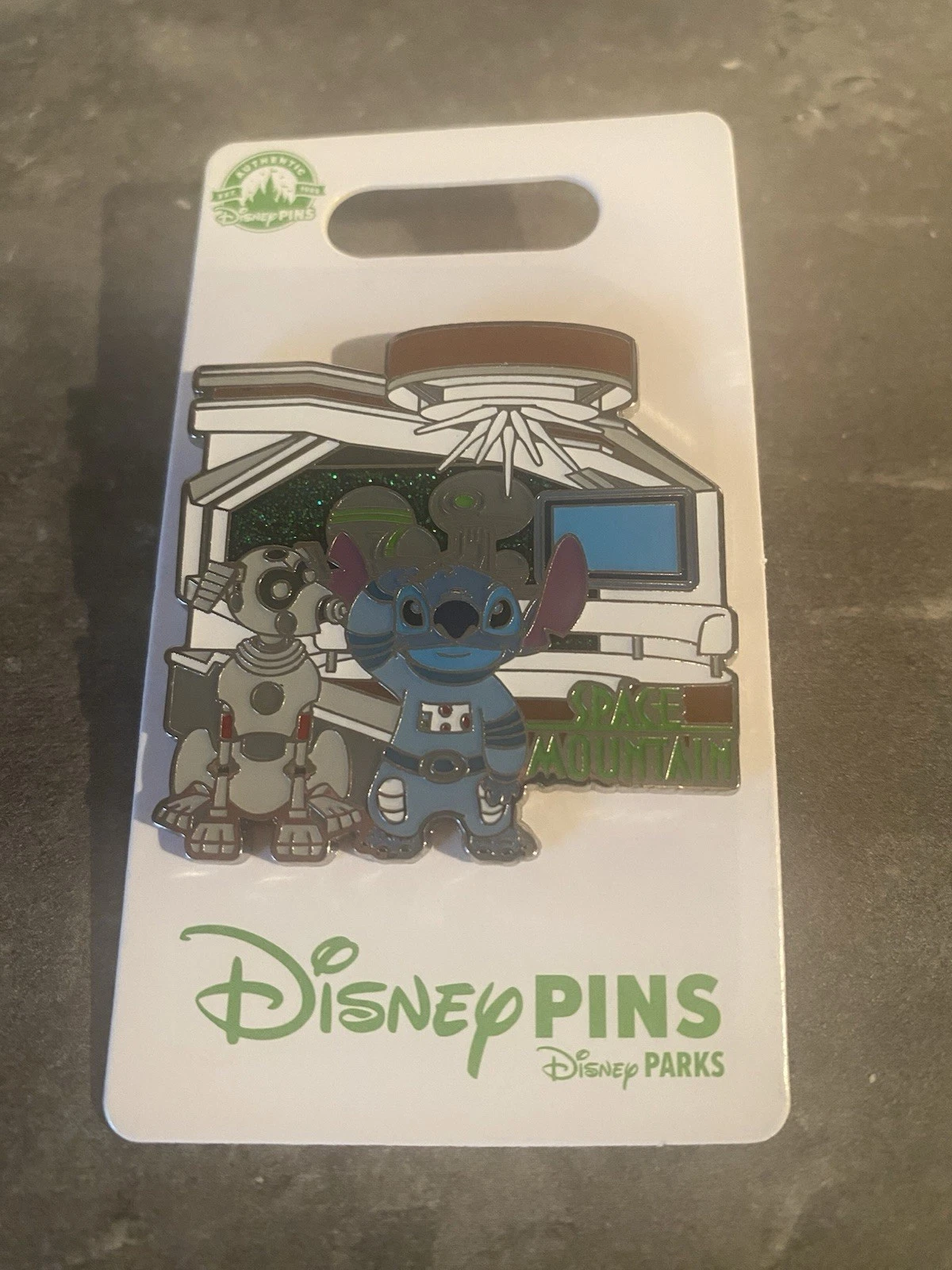 Disney Space Mountain Stitch Pin Ride Space Suit Icon New