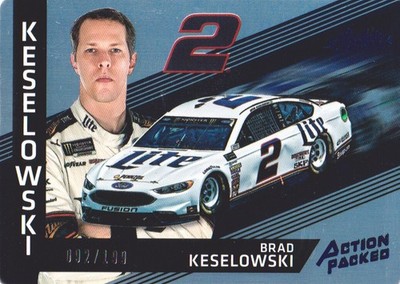 2017 Absolute Racing Action Packed Spectrum Blue #AP5 Brad Keselowski 092/199