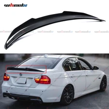 For BMW E90 Rear Spoiler 3 Series 328i 335i 2006-11 Trunk PSM Wing Carbon Fiber
