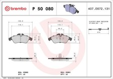 Juego Pastillas de Freno de Disco Delant. BREMBO para Mercedes Sprinter 2-t Bus
