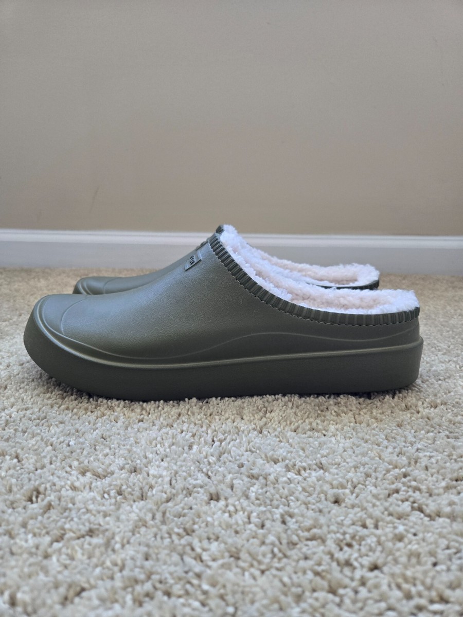 ★HUNTER★ UNISEX IN-OUT BLOOM ELGE FOAM INSULATED CLOG WHIT Hunter Unisex In/Out Bloom Algae Foam Clog - White Willow