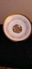 Homer Laughlin Eggshell Vintage Bone China *Colonial Couple* B51N5 - 22k gold