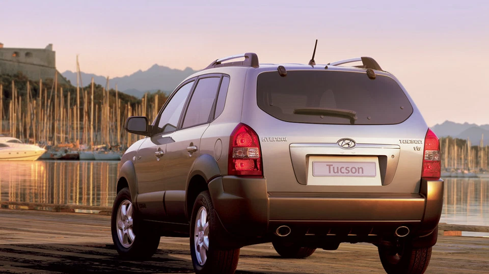 Заводской стиль задний неокрашенный спойлер верх крыши крыло для 2005-2011 Hyundai Tucson - Изображение 2 из 4