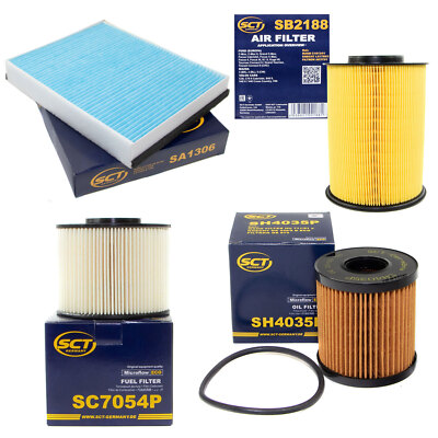Filter Set SCT Kraftstoff- ÖL- Luft- Innenraum- für Ford C-Max Grand Focus Kuga