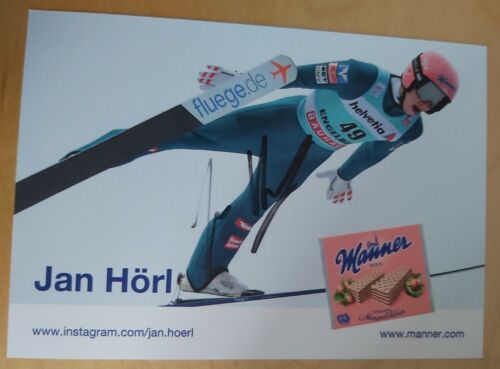 Jan Hörl AUT Skispringen orig. sign Autogrammkarte. Vizeweltmeister 2021 - 第 1/1 張圖片