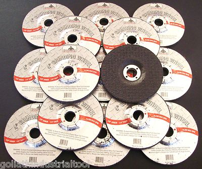 10 GOLIATH INDUSTRIAL 4'' GRINDING WHEELS GW458 DISCS ANGLE GRINDER REINFORCED