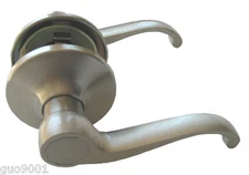 Passage Brushed Nickel Lever Handle Door Hallway Closet Lock satin nickel knob