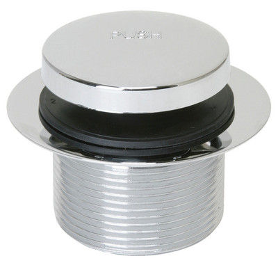 Drain Assembly Tip-Toe 1-7/8'' OD 1-1/2'' ID Coarse Thread Satin Nickel