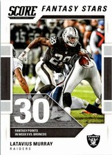 2017 Score Fantasy Stars Football Card #9 Latavius Murray Raiders 