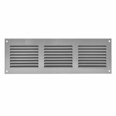 Metallo Nero Aeratore Griglia 300mm X Con Interruttore Piatto Louvre Tubo Cover - Foto 8