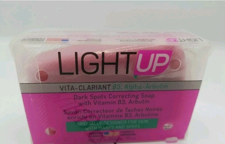 LIGHT UP DARK SPOT CORRECTING  PINK SOAP with VITAMIN B3  7 oz FAST SHIPPING