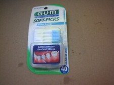 GUM SOFT PICKS WIDER SPACES  ON THE GO CASE 40 CT DISCONTINUED LAST ONE