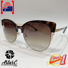 Tortoise Gold Round Metal Sunglasses/Polarised/PC/Women/UV400 - AstarC Wares