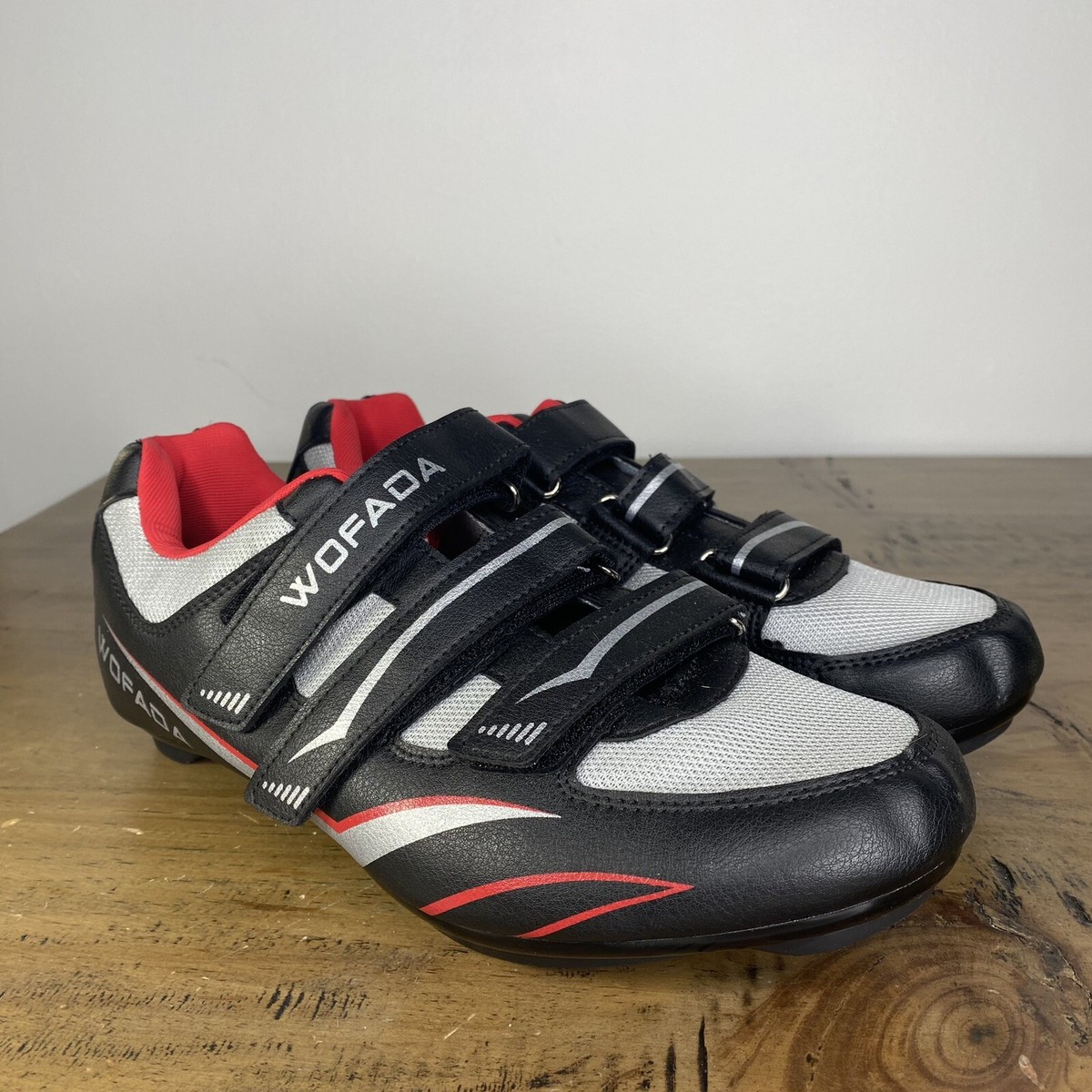 Peloton Cycling Shoes Black White Red Clip In Road Bike SPD Compatible Size 42 Peloton cycling shoes review | Live Science main image 4