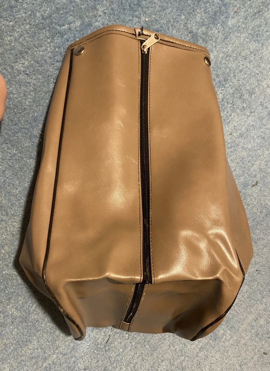 Vintage Ron Miller Pro Model Brown Golf Bag Made in USA With Cover