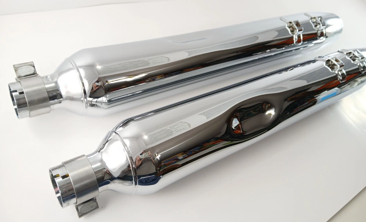 Harley-Davidson Chrome Stainless Steel Motorcycle Mufflers for