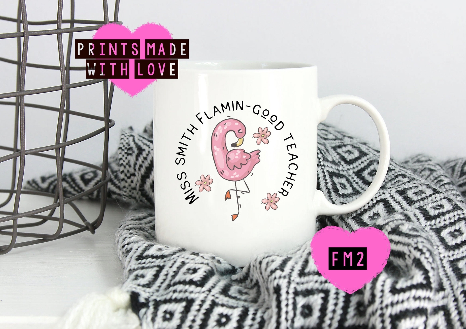 Personalised Flamingo Friend Mug Personalised Teacher Gift End Of Term Mother's