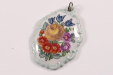 Rosenthal Anhänger Porzellan Blumen Porzellananhänger für Kette