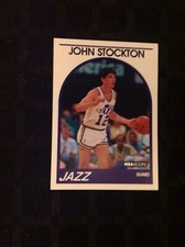John Stockton 1989-90 Hoops Basketball #140 NBA Hall of Fame Utah Jazz NEW 