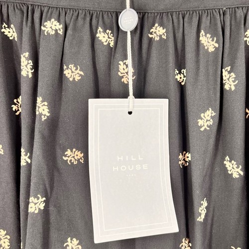 Maxi gonna Hill House Home Krista nera floreale jacquard zip laterale taglia XL nuova con etichette - Foto 10 di 11