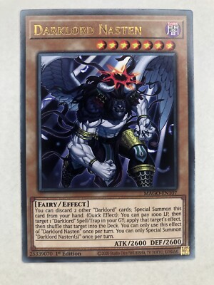 Darklord Nasten - MAGO-DE107 - Rare - 1. Auflage (Packfrisch)