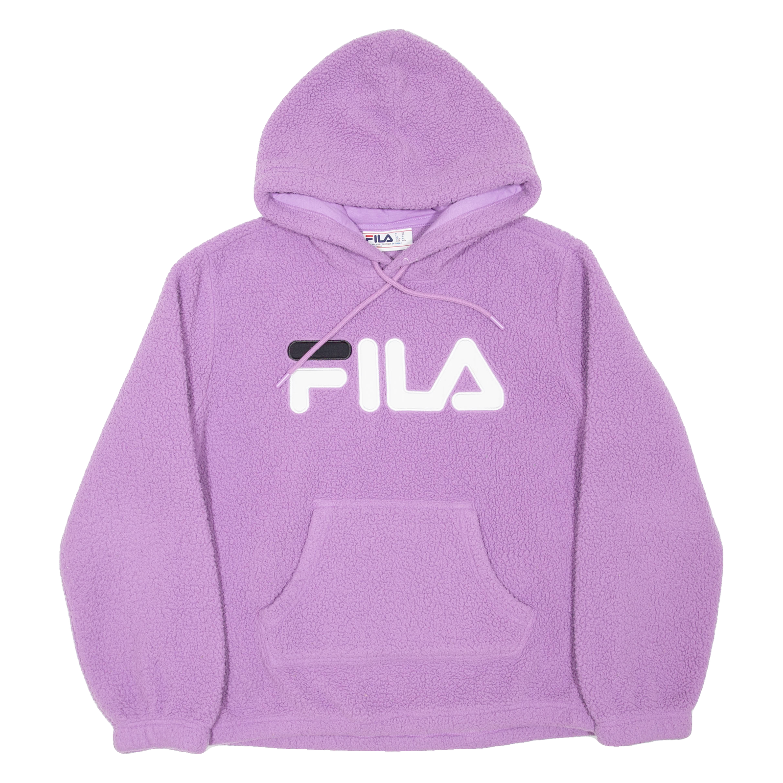 FILA Fleece Felpa con Cappuccio Donna Viola M