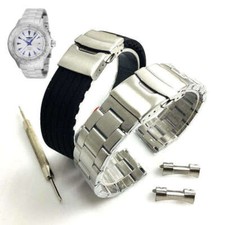 Pack of 2 Steel and Silicone Replacement Watch Band Fits Invicta Pro Diver 2299