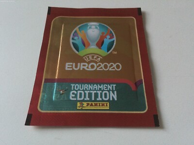 Euro 2020 tournament Lidl 2 sticker RED promo version packet for Panini album EM