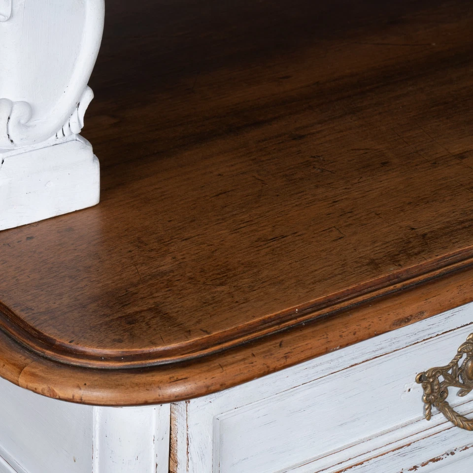 Blue Painted Cupboard With Adjustable Shelves, Hungary circa 1900's - Image 4 of 4