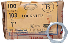 Bridgeport BR103 1"- 100 Count Locknuts