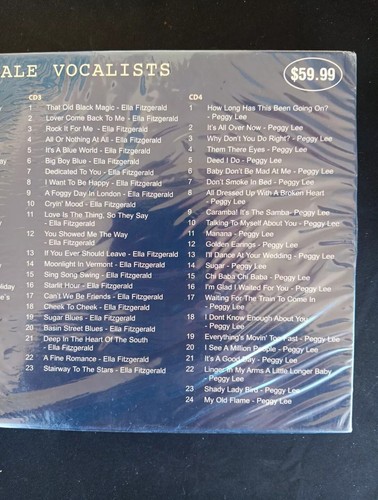 Great Female Vocalists 4 CD BOX JAZZ GARLAND, HOLIDAY, ELLA, PEGGY LEE Brand New - Picture 3 of 4