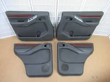 08-12 Nissan Pathfinder GRAY & WOODGRAIN ALLOY Power Door Panel Trim SET