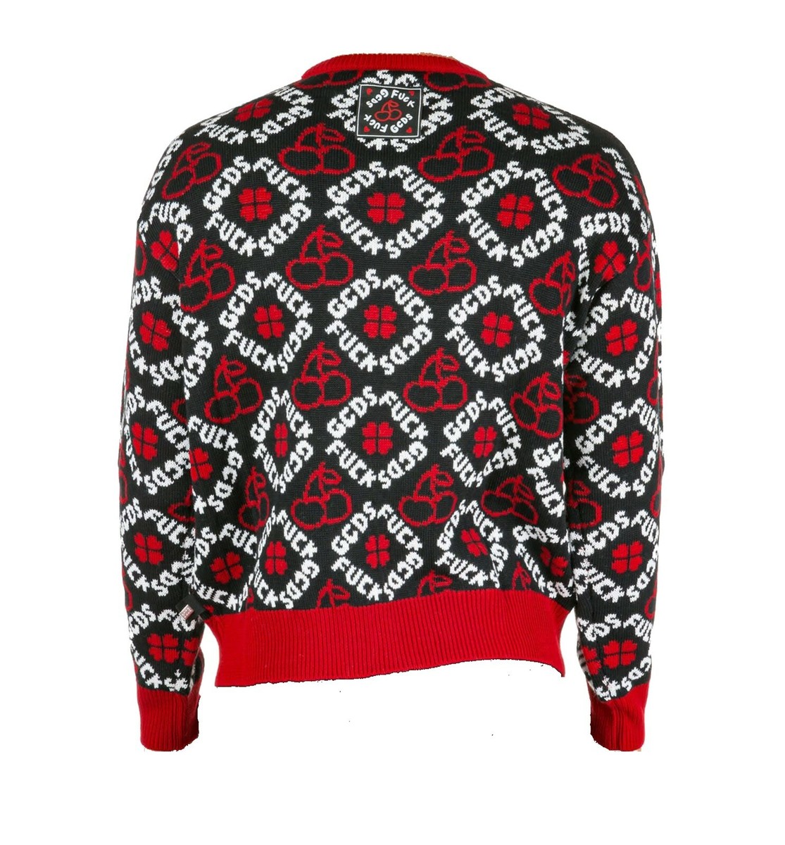 GCDS sz M Men's Cherry Jumper Sweater Wool-Blend F19-W20 Made-In