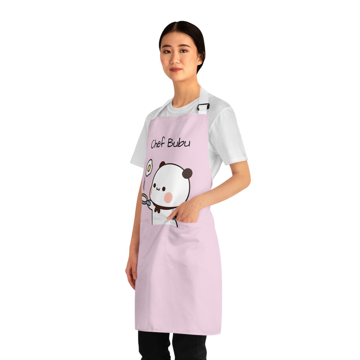 Bubu Dudu Apron | Bear Panda Plush Kitchen Chef Gift Idea