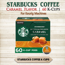 Starbucks Flavored Coffee Caramel 60 K-Cups Capsules Barista For Keurig Machines